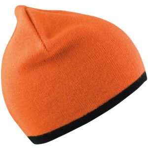 Reversible fashion fit hat - Bright Orange/Black, One size