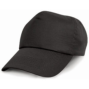Junior cotton cap - Black, One size