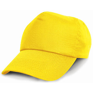 Junior cotton cap - Yellow, One size