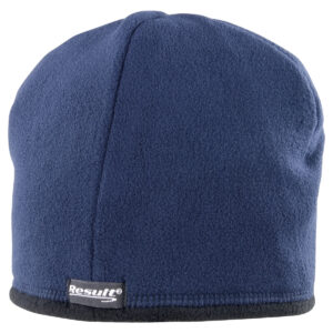 Reversible microfleece bob hat - Navy/Black, S