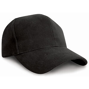 Pro-style heavy cotton cap - Black, One size