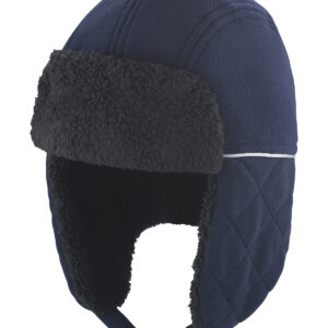 Ocean trapper hat - Navy/Black, S/M