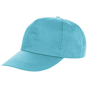 Houston 5-panel printer's cap - Aqua, One size