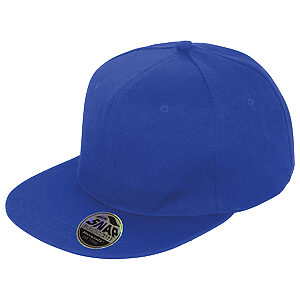 Bronx original flat peak snapback cap - Sapphire Blue, One size