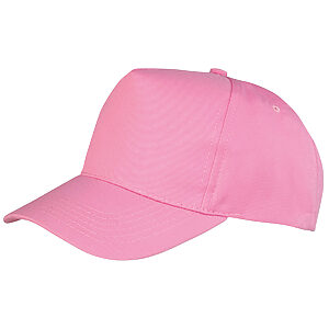 Boston 5-panel polycotton printer's cap - Pink, One size