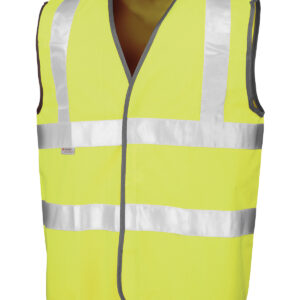 Safety high-viz vest - Fluorescent Yellow, S/M