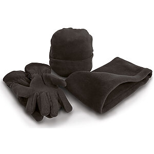 Polartherm™ fleece accessory set - Black, S
