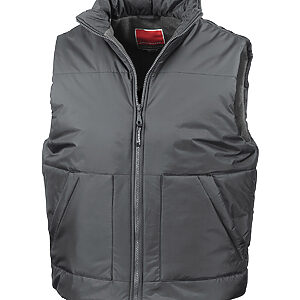 Fleece-lined bodywarmer - Dark Grey, S