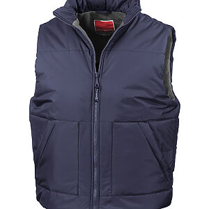Fleece-lined bodywarmer - Navy, S
