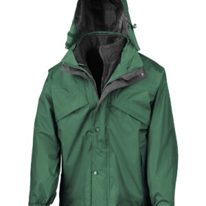 3-in-1 zip and clip jacket - Bottle/Black, XS