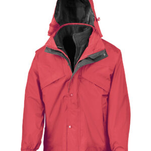 3-in-1 zip and clip jacket - Red/Black, XS