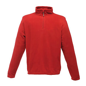 Zip-neck microfleece - Classic Red, S