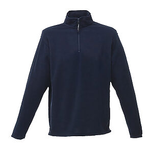 Zip-neck microfleece - Dark Navy, S