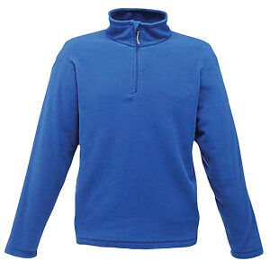 Zip-neck microfleece - Royal* Blue, S