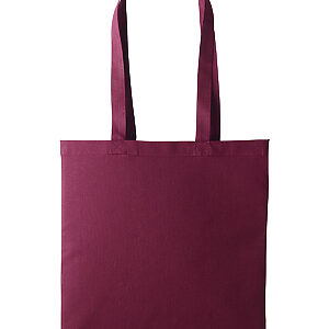 Cotton shopper long handle - Burgundy, One size