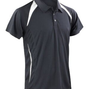Spiro team spirit polo - Black White, S