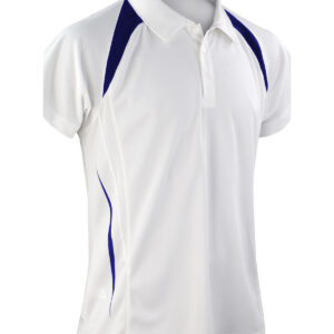 Spiro team spirit polo - White/Navy, S