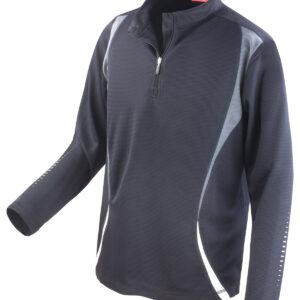 Spiro trial training top - Black/Grey/White, XS