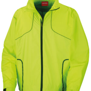 Spiro Crosslite trail and track jacket - Neon Lime, S