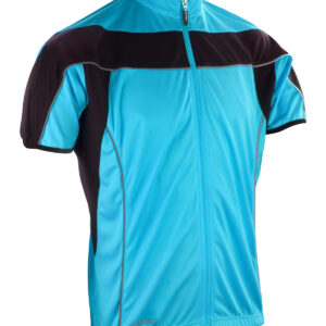 Spiro bikewear full-zip top - Aqua/Black, S
