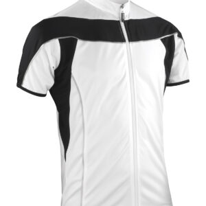 Spiro bikewear full-zip top - White/Black, S