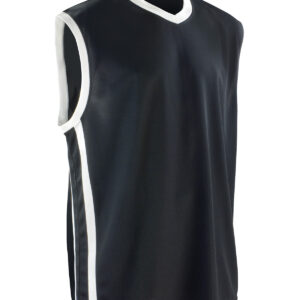 Basketball quick-dry top - Black White, XS