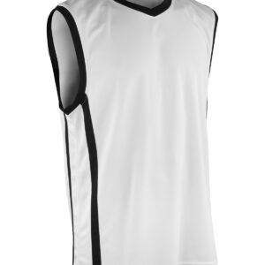 Basketball quick-dry top - White/Black, XS