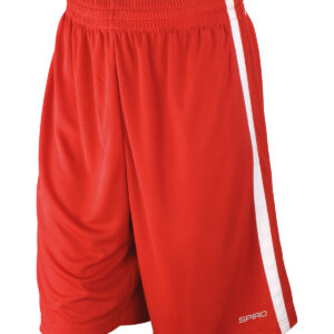 Basketball quick-dry shorts - Red/White, XS