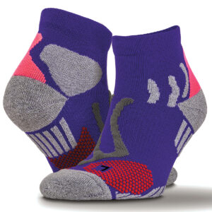 Technical compression sports socks - Purple, S/M