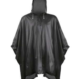Plastic poncho - Black, One size