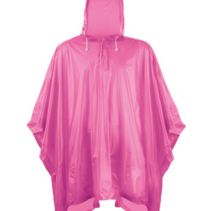 Plastic poncho - Fuchsia, One size
