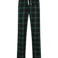 Navy/Green Check
