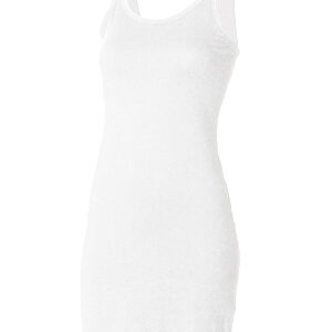 Extra long stretch tank - White, S