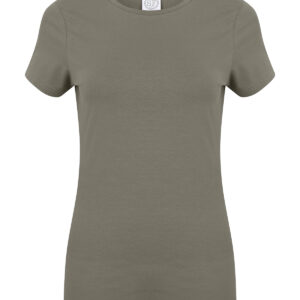 Feel good women's stretch t-shirt - Khaki, XS