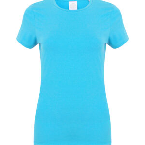 Feel good women's stretch t-shirt - Surf Blue, XS