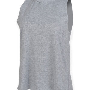 High neck vest - Heather Grey, XS