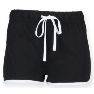 Kids retro shorts - Black White, 5/6 Yrs