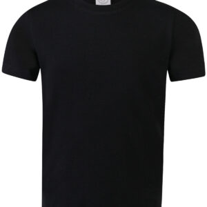 Kids feel-good stretch T - Black, 3/4 Yrs