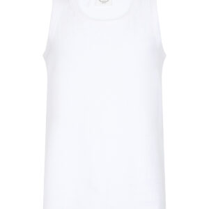 Kids feel-good stretch vest - White, 5/6 Yrs