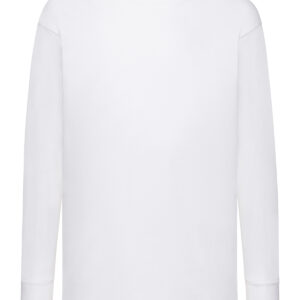 Kids long sleeve valueweight T - White, 3/4 Yrs