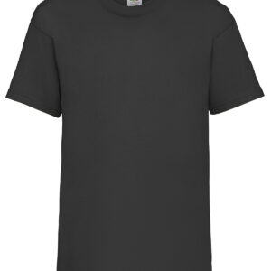 Kids valueweight T - Black, 3/4 Yrs