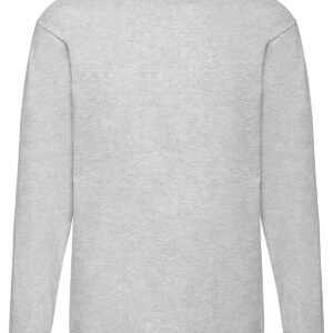 Valueweight long sleeve T - Heather Grey, S