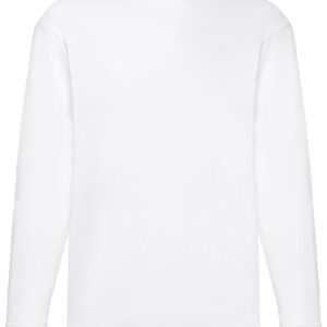 Valueweight long sleeve T - White, S