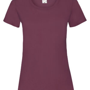 Women's valueweight T - Burgundy, XS