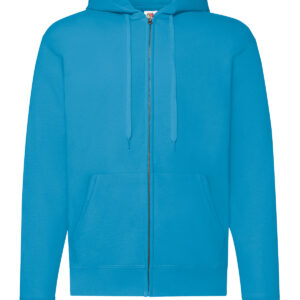 Classic 80/20 hooded sweatshirt jacket - Azure Blue, S