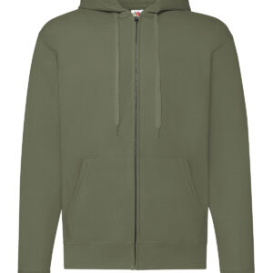 Classic 80/20 hooded sweatshirt jacket - Classic Olive, S