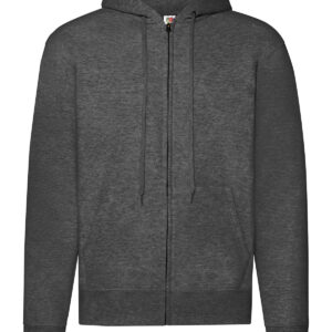 Classic 80/20 hooded sweatshirt jacket - Dark Heather Grey, S