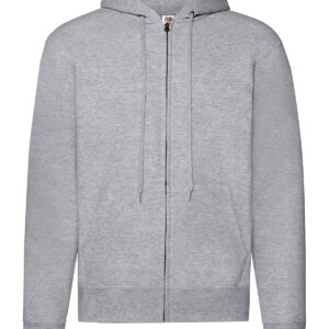 Classic 80/20 hooded sweatshirt jacket - Heather Grey†, S