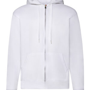 Classic 80/20 hooded sweatshirt jacket - White, S