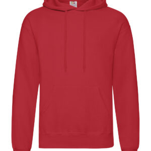Classic 80/20 hooded sweatshirt - Red, S